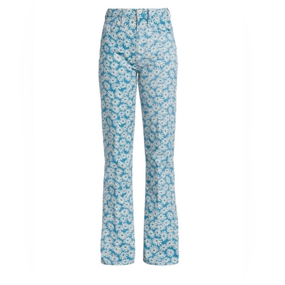 RE/DONE 70s Daisy Floral Bootcut High Rise Jeans Size 26 - Picture 1 of 10